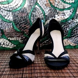 Charlotte Russes Black and White High Heels Size 6